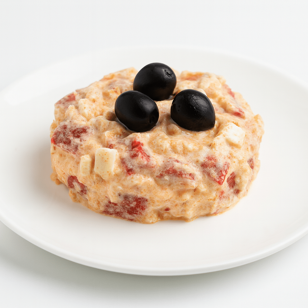 Салата с печени чушки и варени яйца