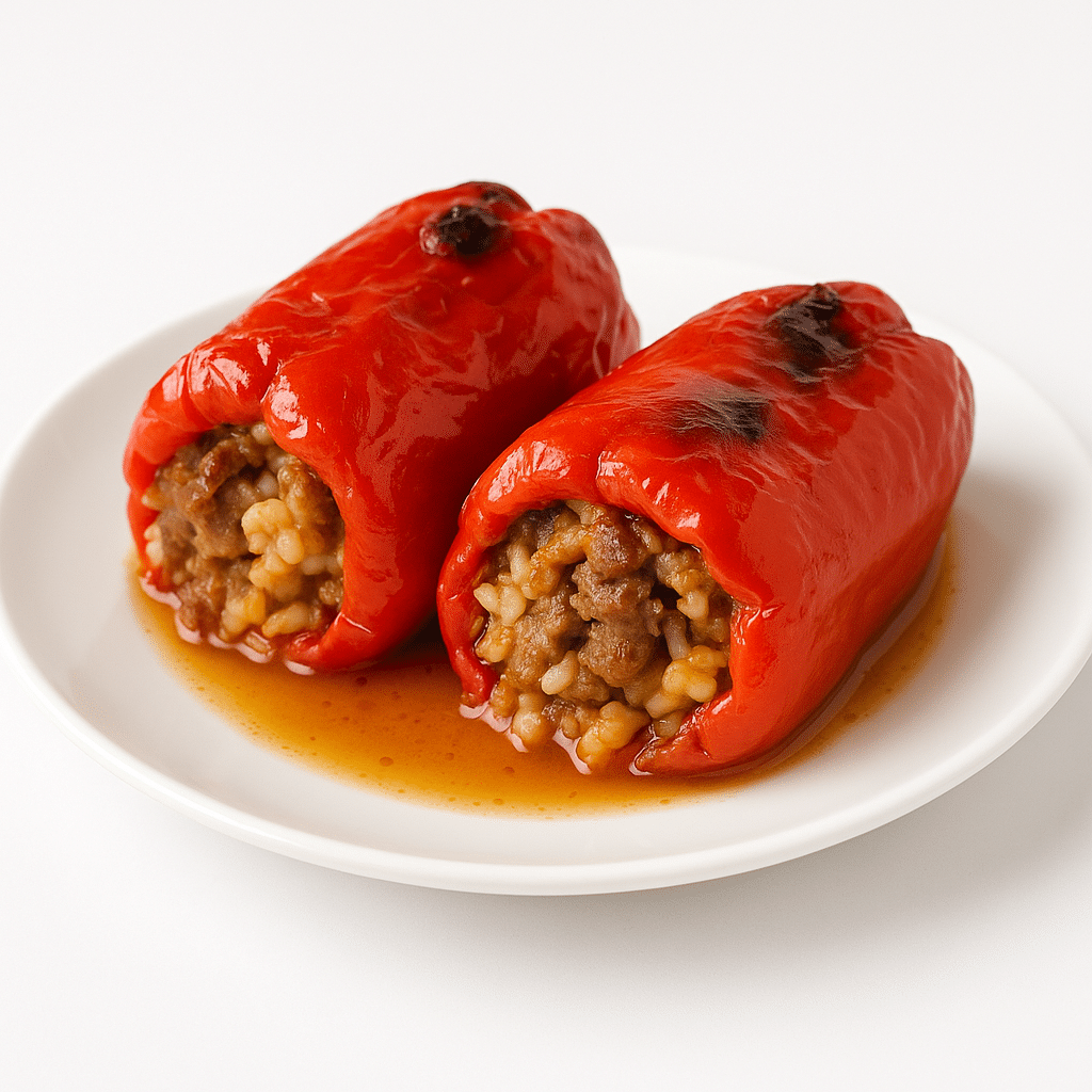 Пълнени чушки с кайма и ориз