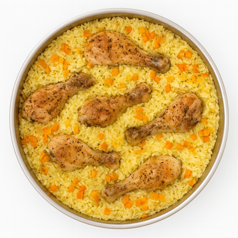 Пиле с ориз на фурна